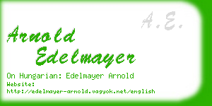 arnold edelmayer business card